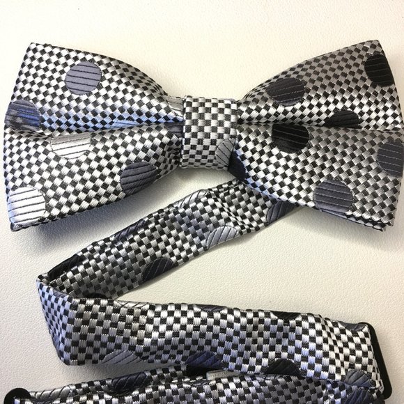 JON VANDYK HOLLAND Vintage Vibe Semi-Butterfly Bow Tie βΆβ πΉβπΈβπ» βπΌπ! - Picture 2 of 9